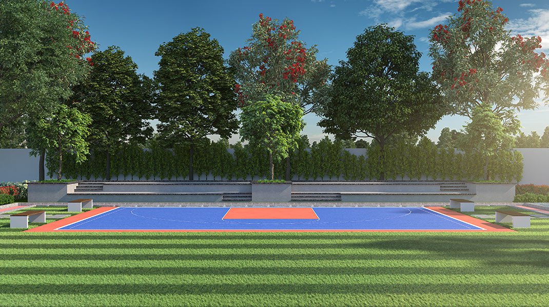 Half Basketball Court